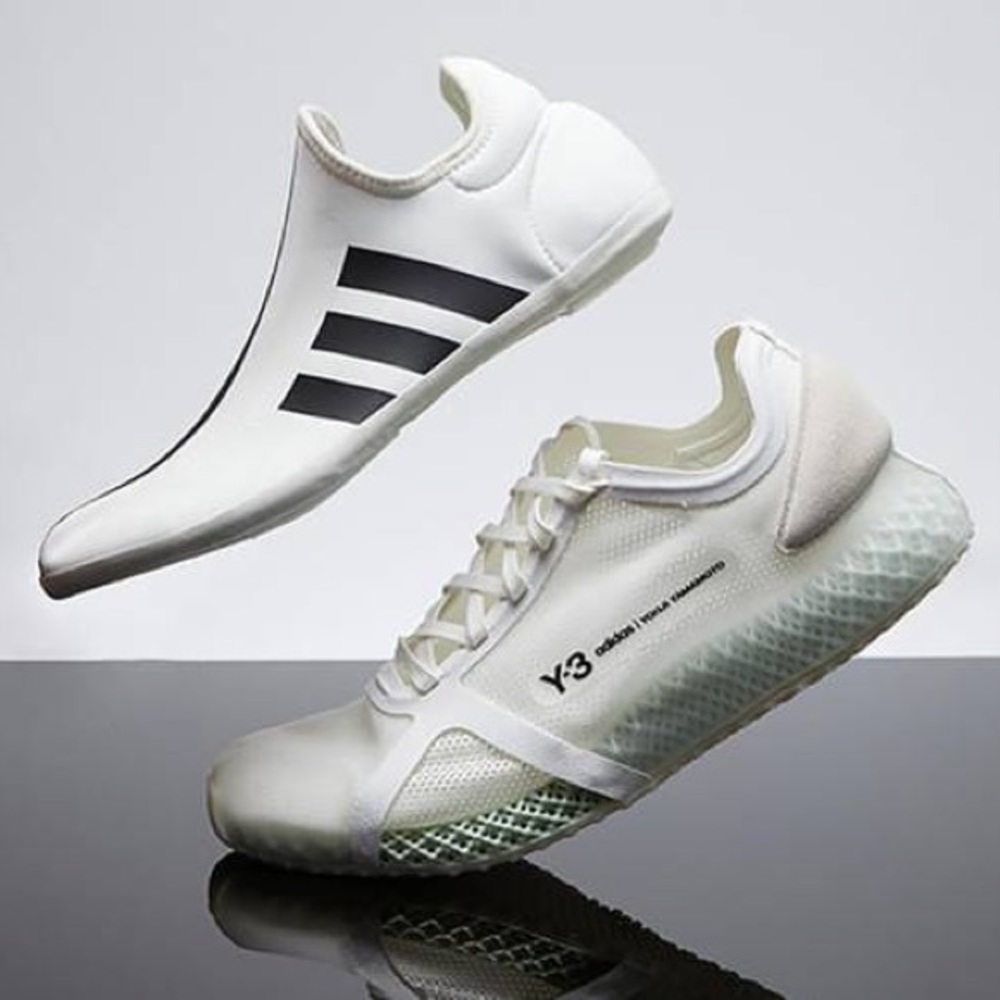 adidas Y-3 Runner 4D IOW in Crisp White sz 10.5